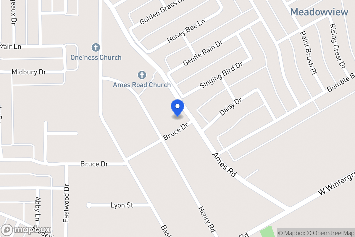 Map of 1411 Bruce Dr