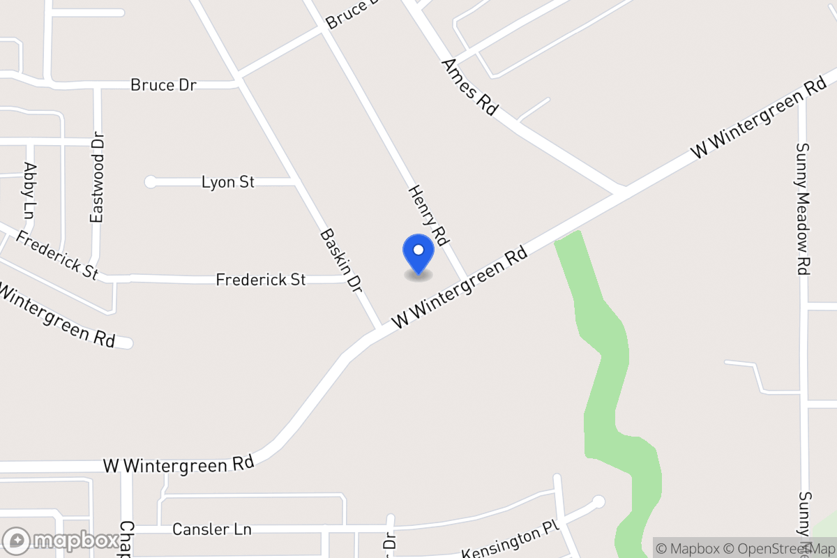 Map of 1511 W Wintergreen Rd