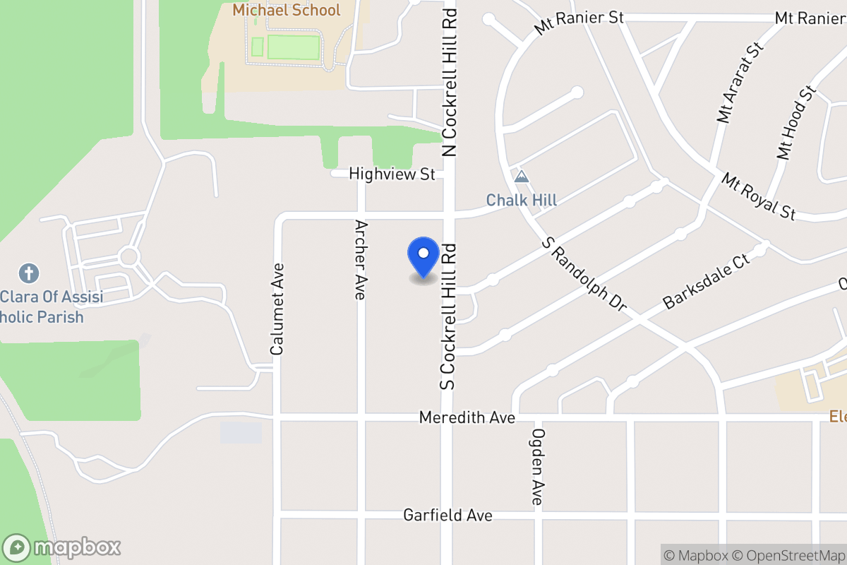 Map of 207 S Cockrell Hill Rd