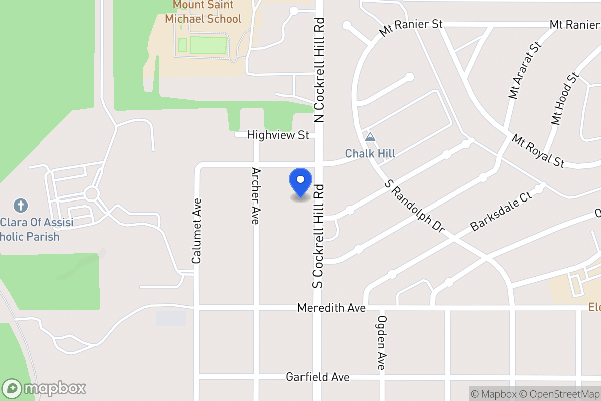 Map of 205 S Cockrell Hill Rd