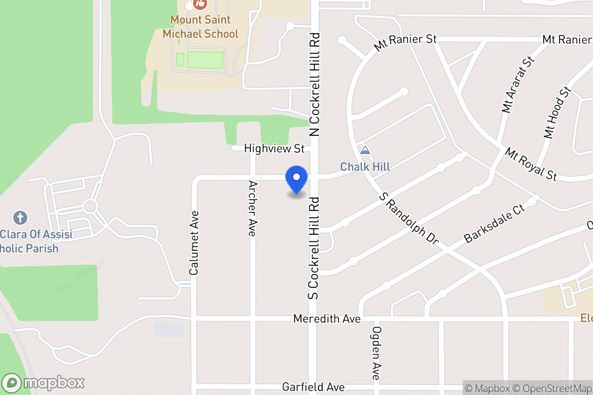 Map of 201 S Cockrell Hill Rd