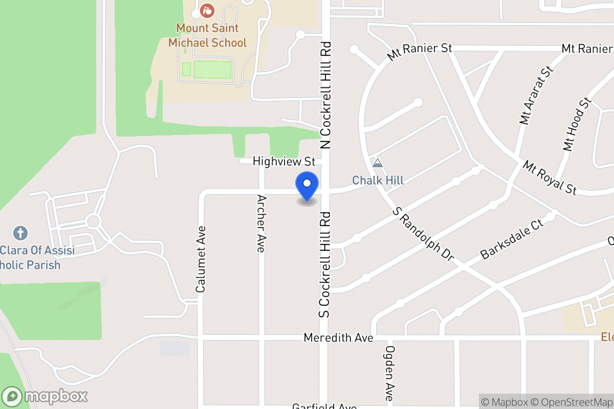 Map of 119 S Cockrell Hill Rd