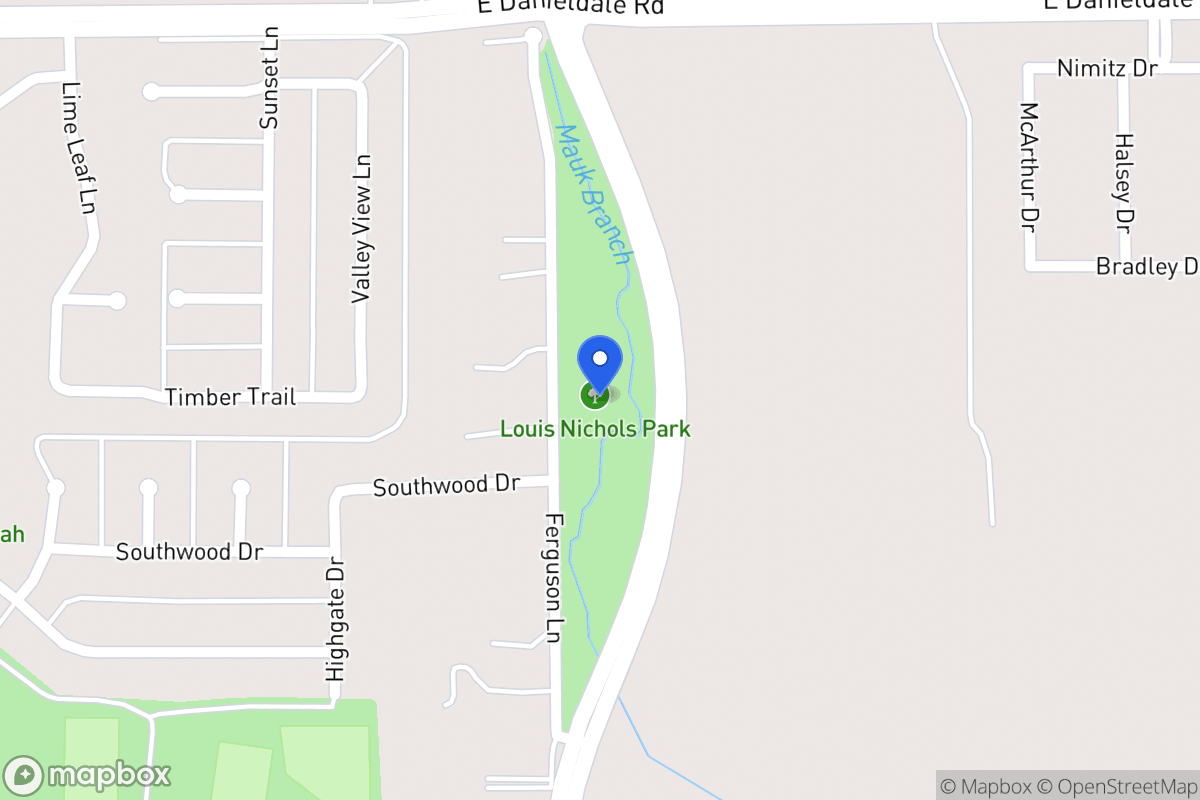 Map of 1601 S Cockrell Hill Rd