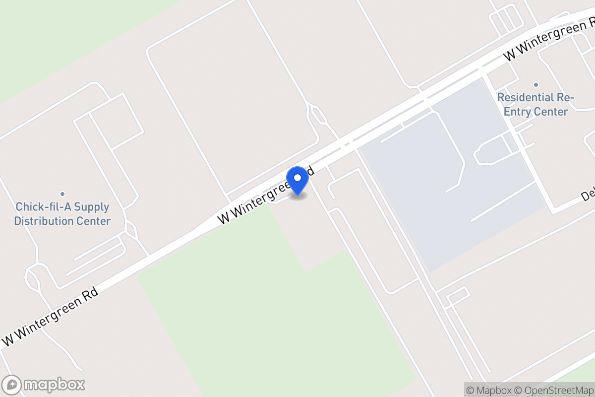 Map of 1318 W Wintergreen Rd