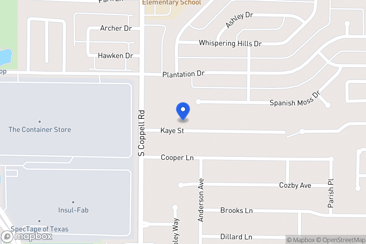 Map of 416 Kaye St