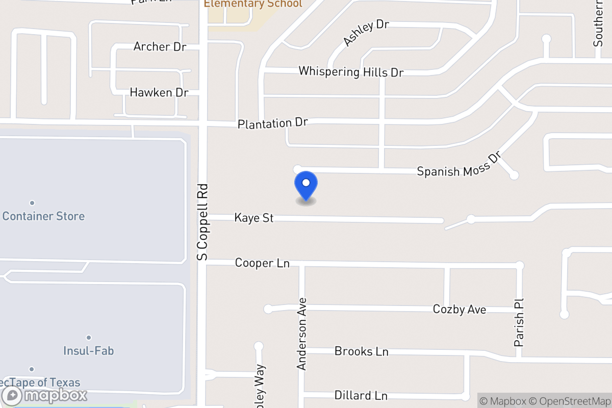 Map of 404 Kaye St