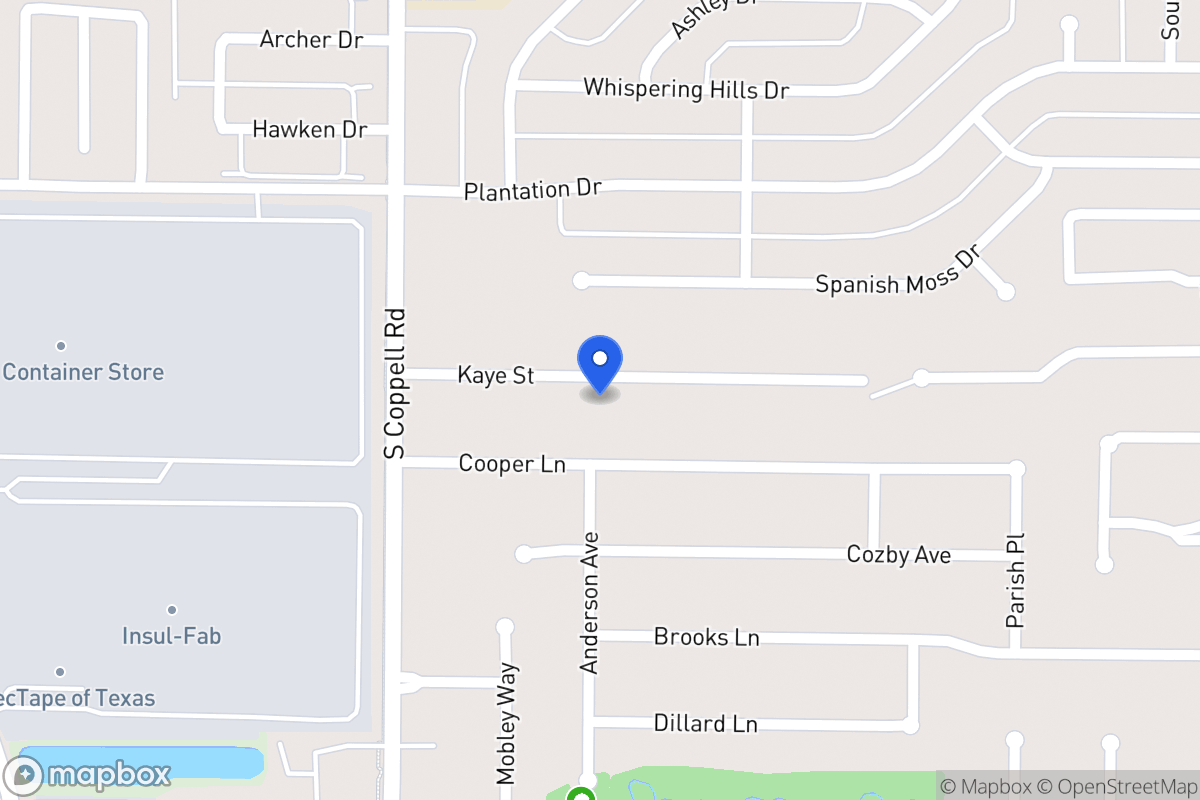 Map of 405 Kaye St