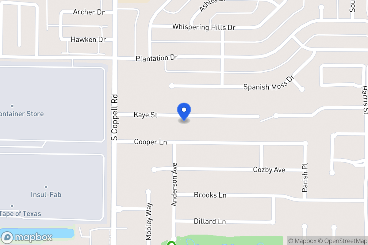 Map of 401 Kaye St