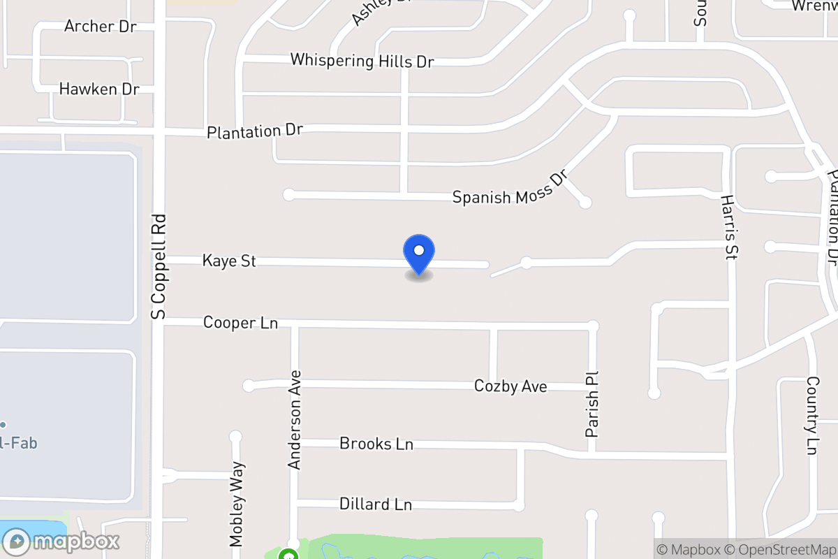 Map of 317 Kaye St