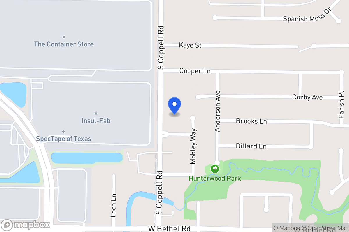 Map of 532 Coppell Rd