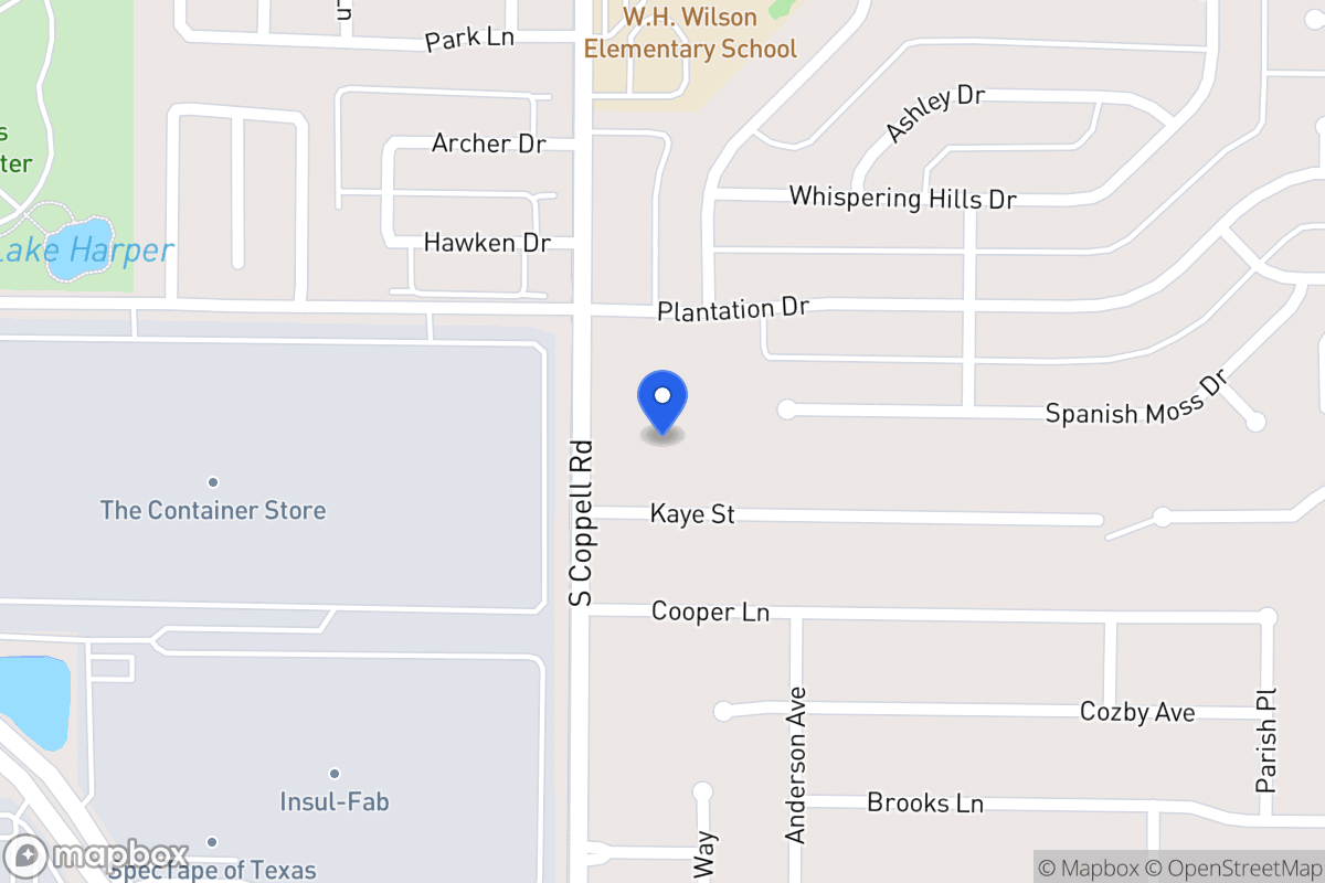 Map of 408 Coppell Rd