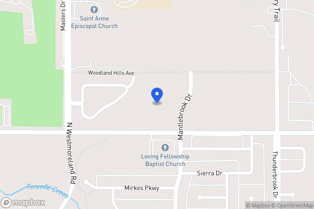 Map of 601 W Wintergreen Rd