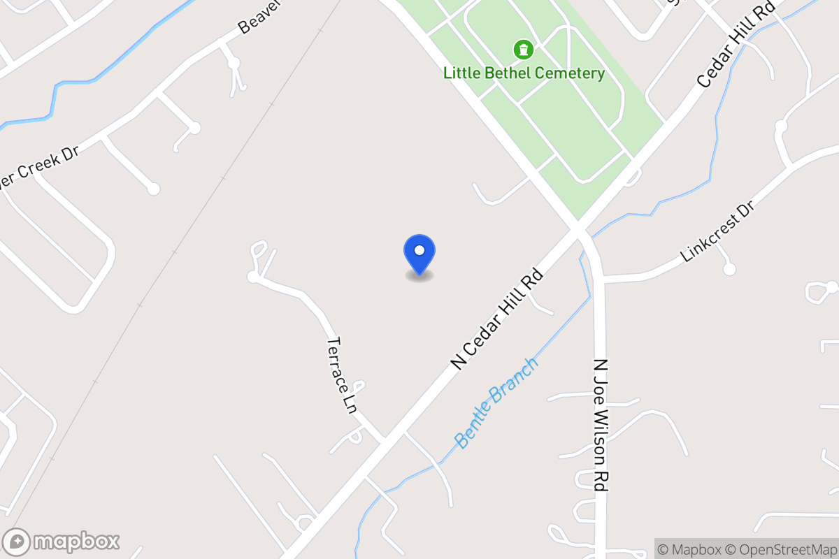 Map of 1500 N Cedar Hill Rd