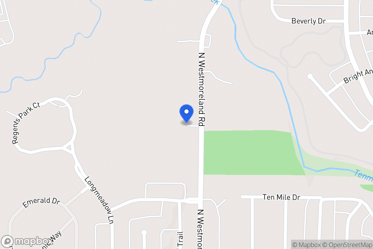 Map of 1223 N Westmoreland Rd