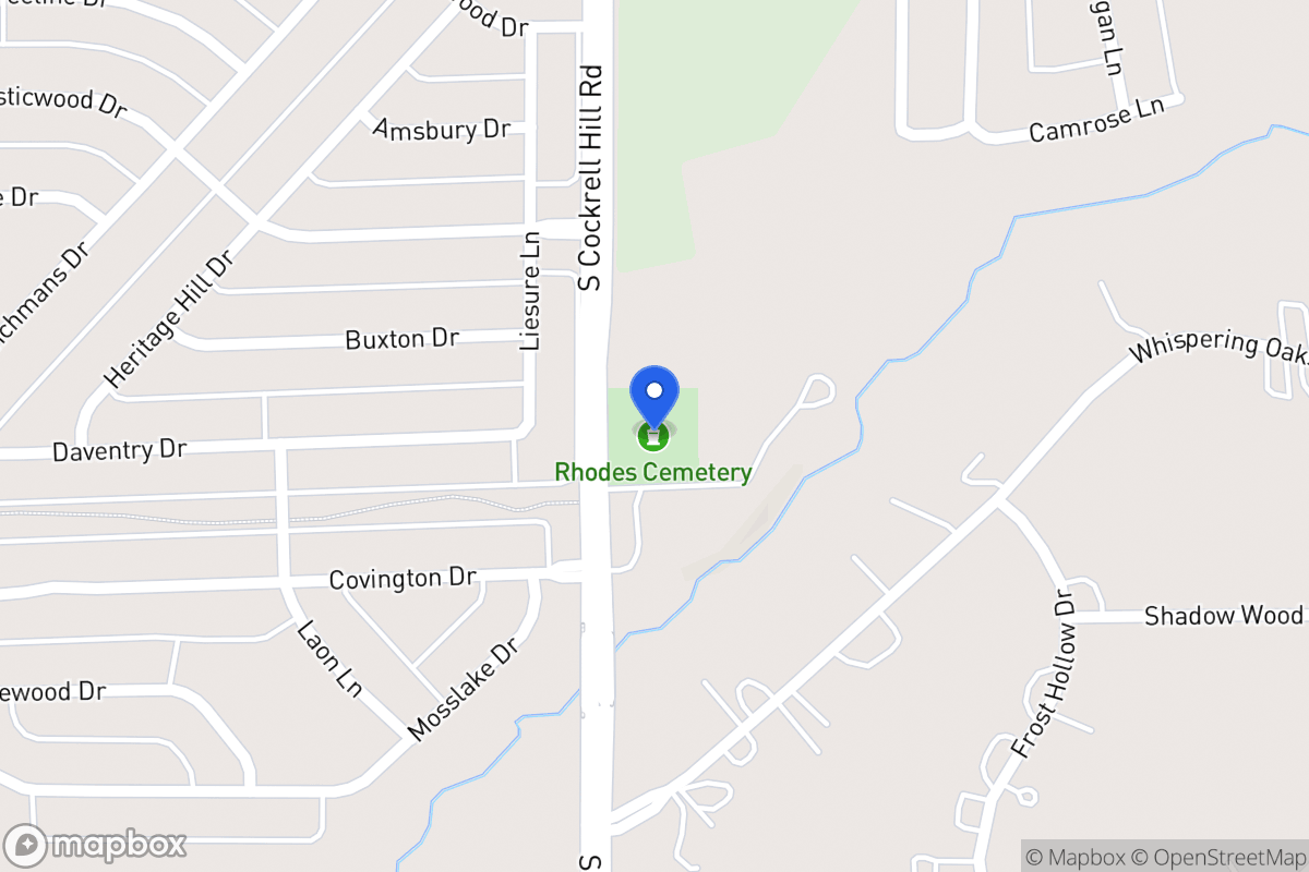 Map of 1200 Cockrell Hill Rd