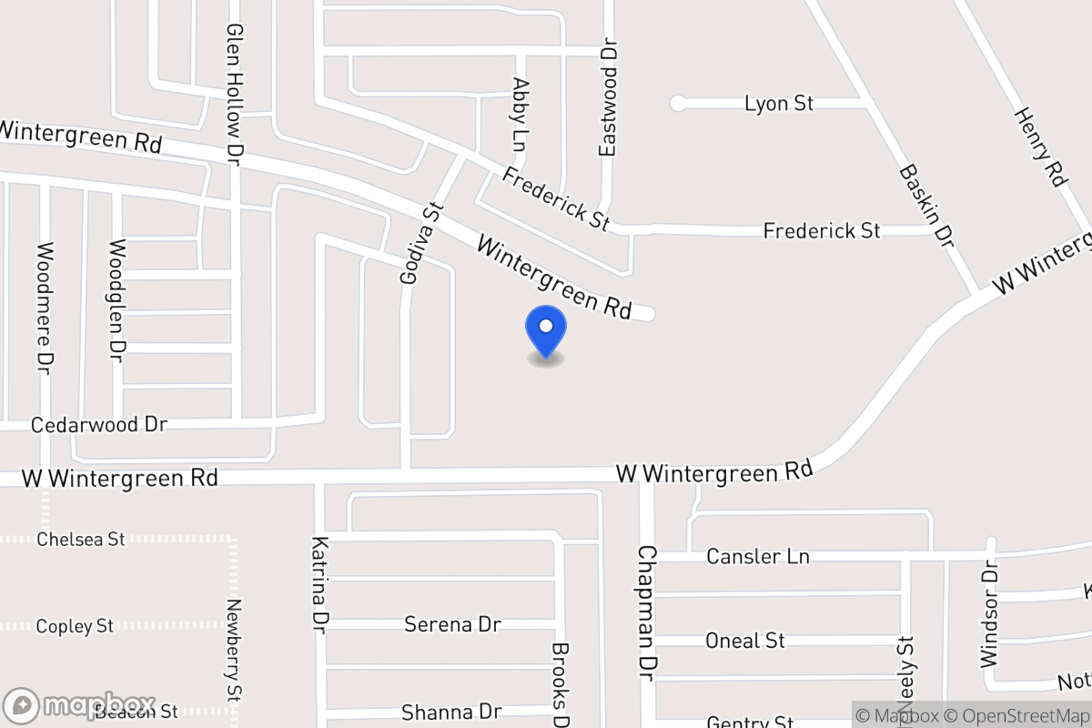 Map of 1875 W Wintergreen Rd