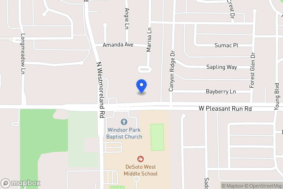 Map of 641 W Pleasant Run Rd
