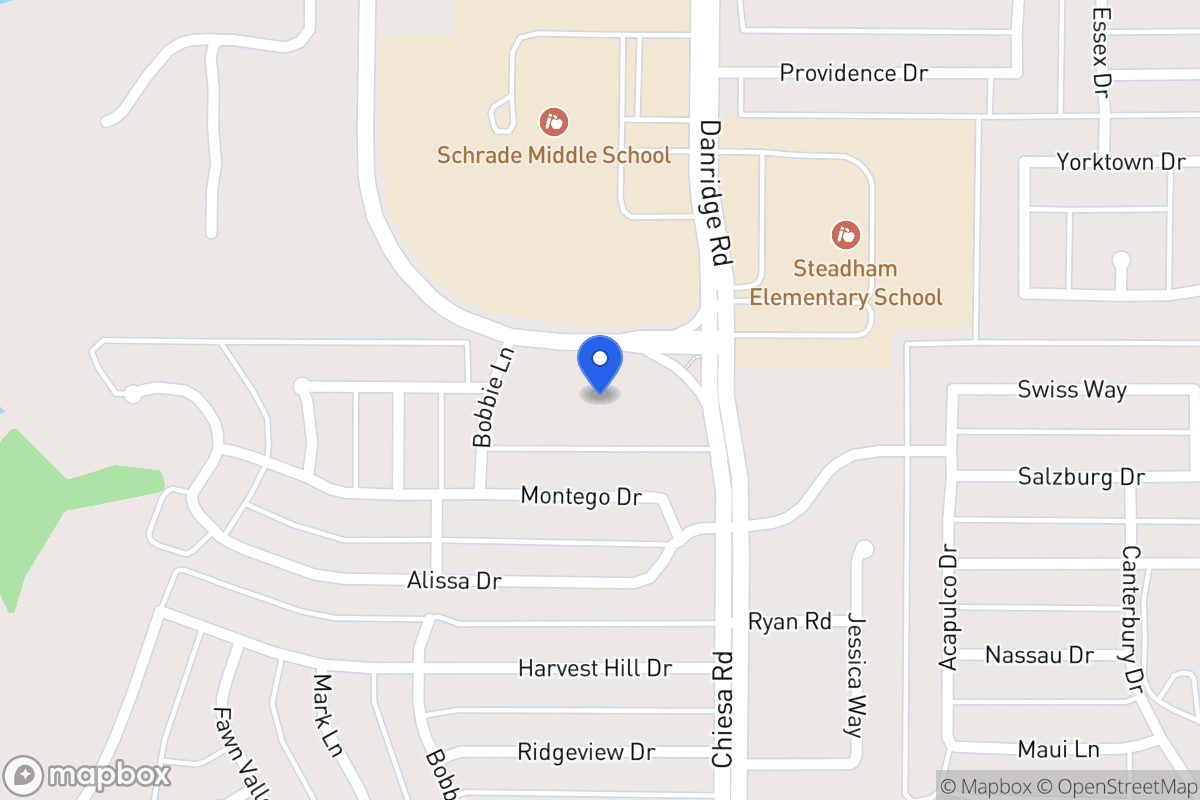 Map of 6301 Chiesa Rd