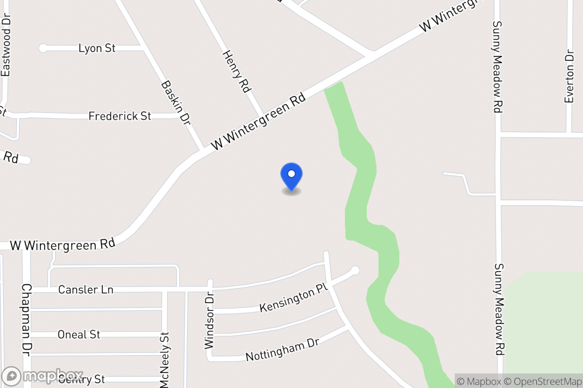 Map of 1400 W Wintergreen Rd