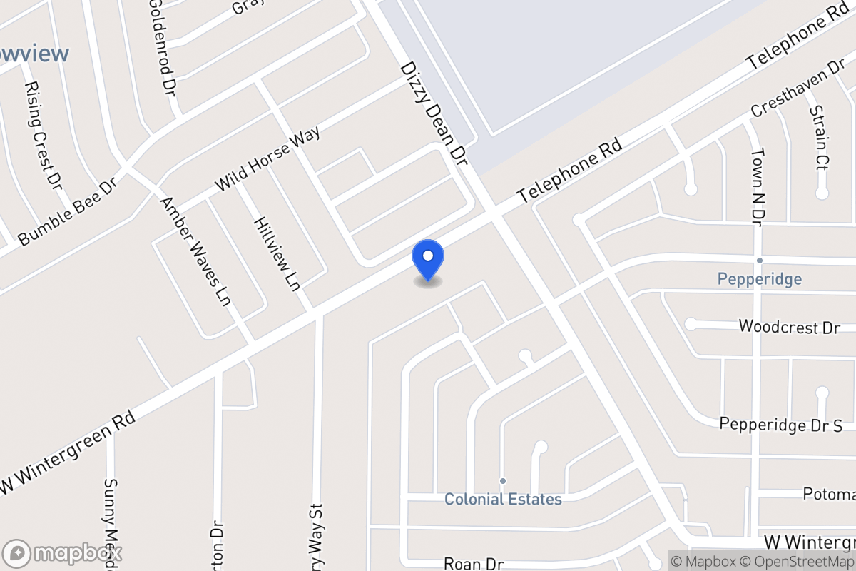 Map of 930 W Wintergreen Rd