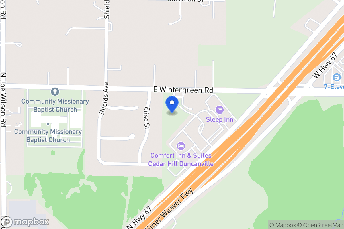 Map of 1038 E Wintergreen Rd