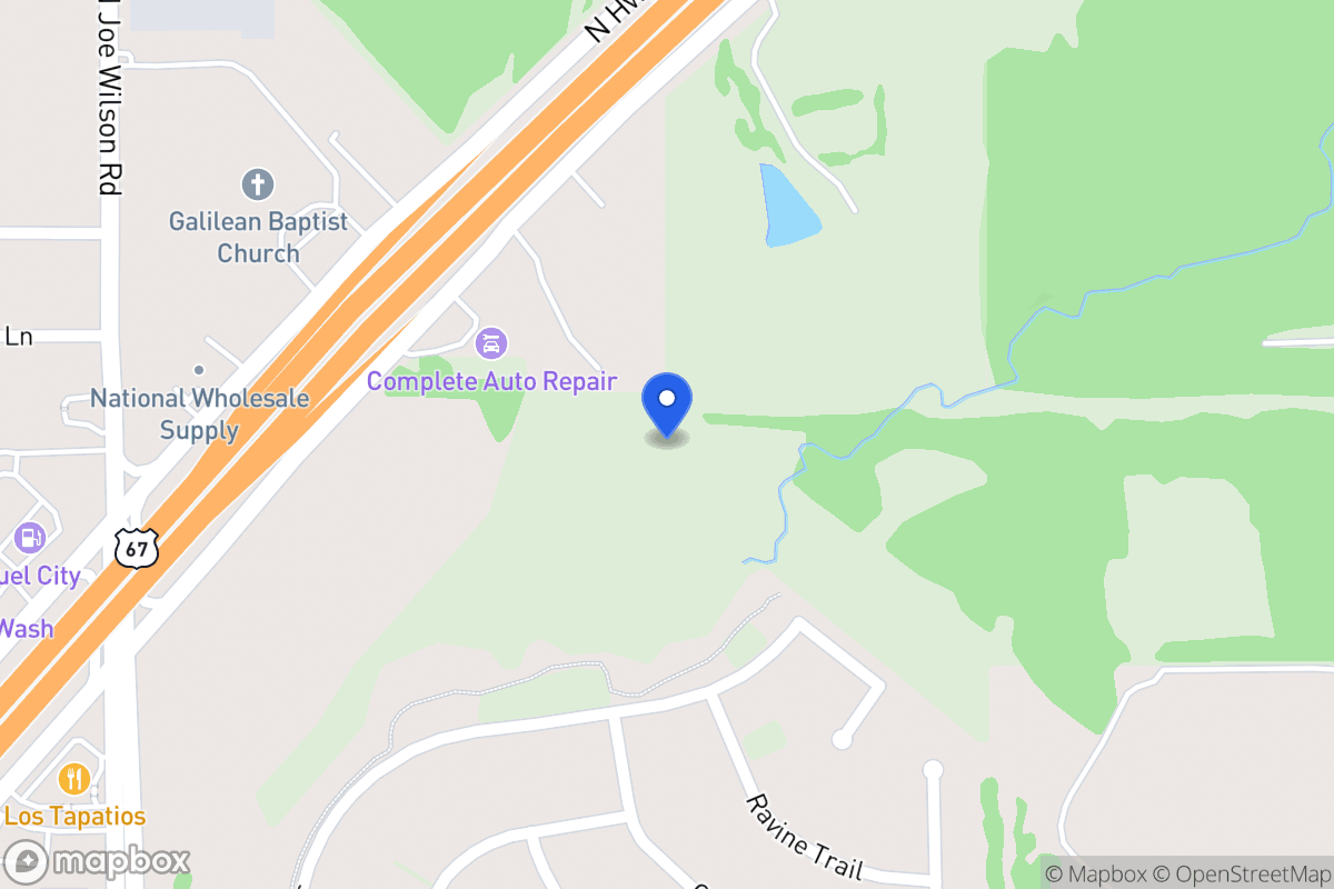 Map of 1304 N Joe Wilson Rd