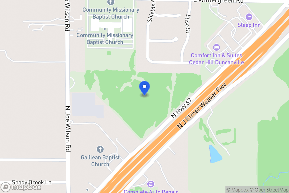 Map of 1306 N Joe Wilson Rd