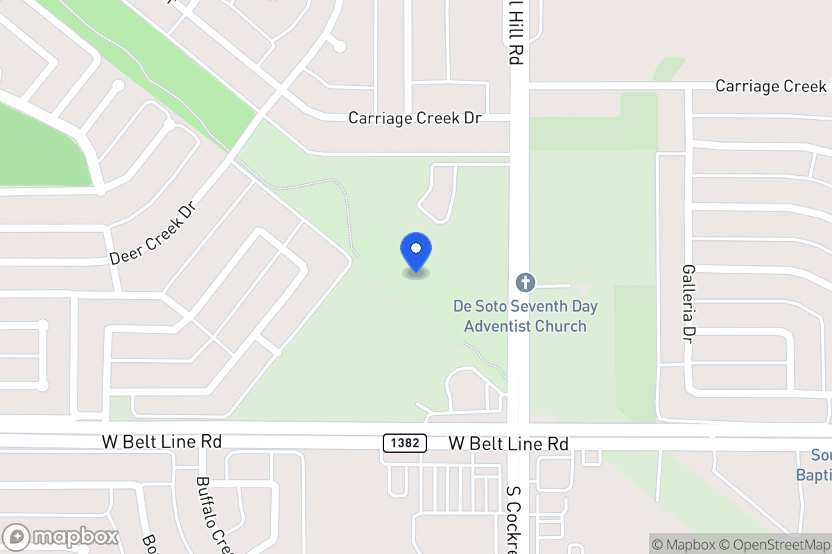 Map of 1300 Cockrell Hill Rd