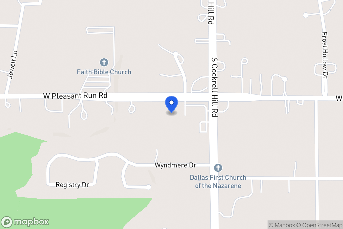 Map of 1330 W Pleasant Run Rd
