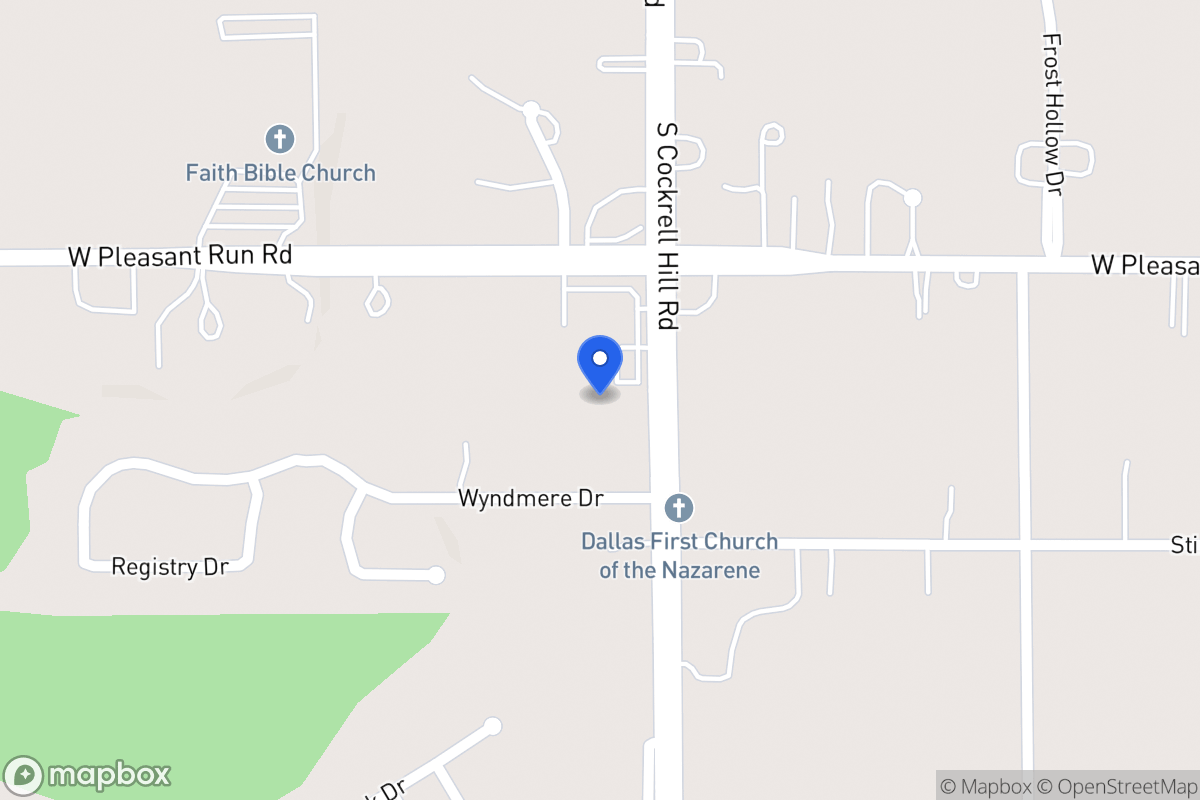 Map of 801 Cockrell Hill Rd