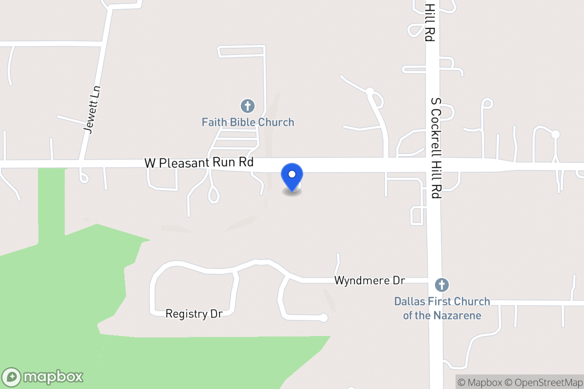 Map of 1412 W Pleasant Run Rd
