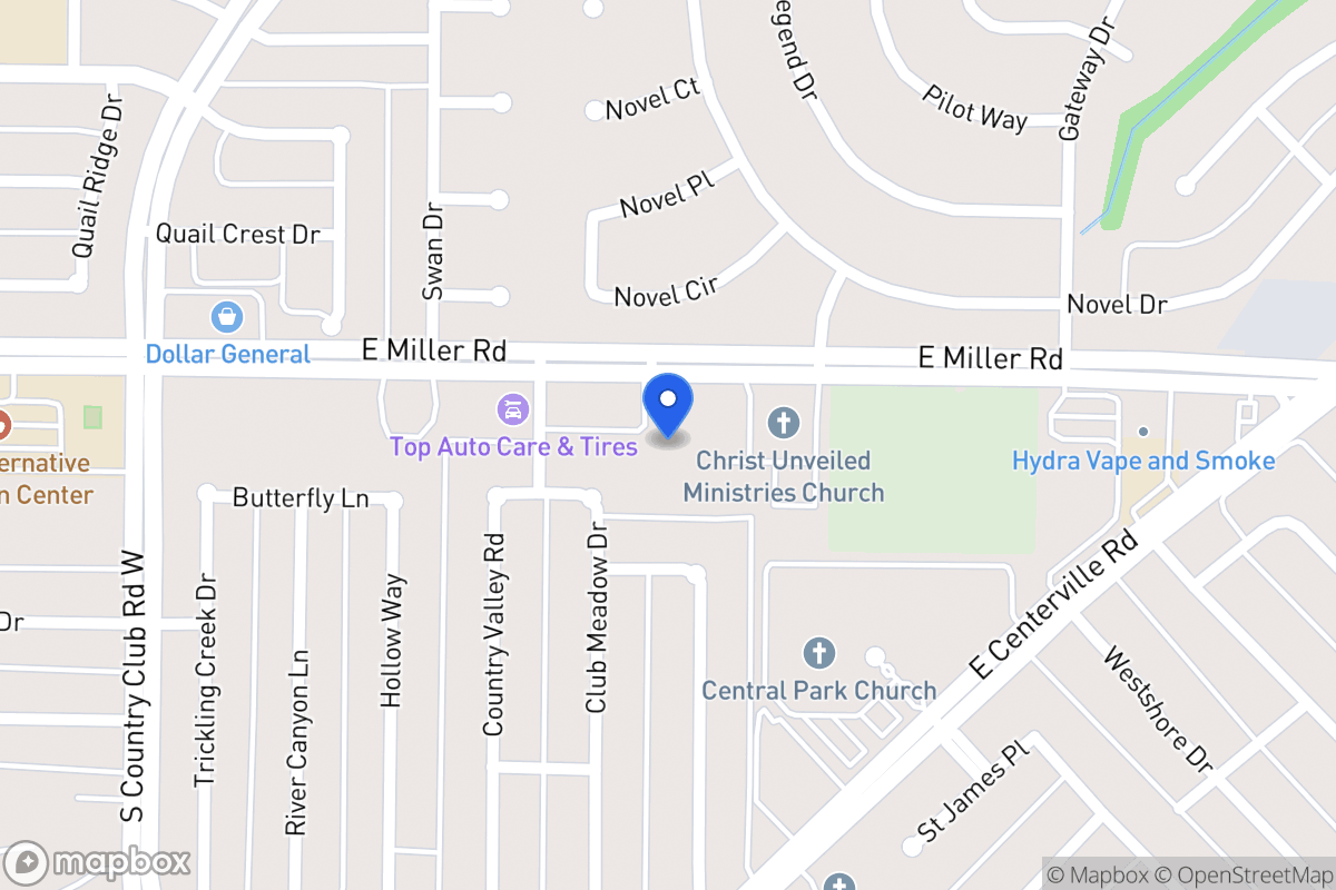 Map of 1610 E Miller Rd