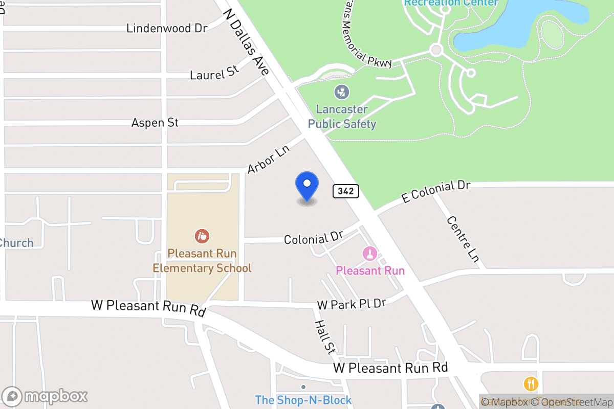 Map of 1501 N Dallas Ave