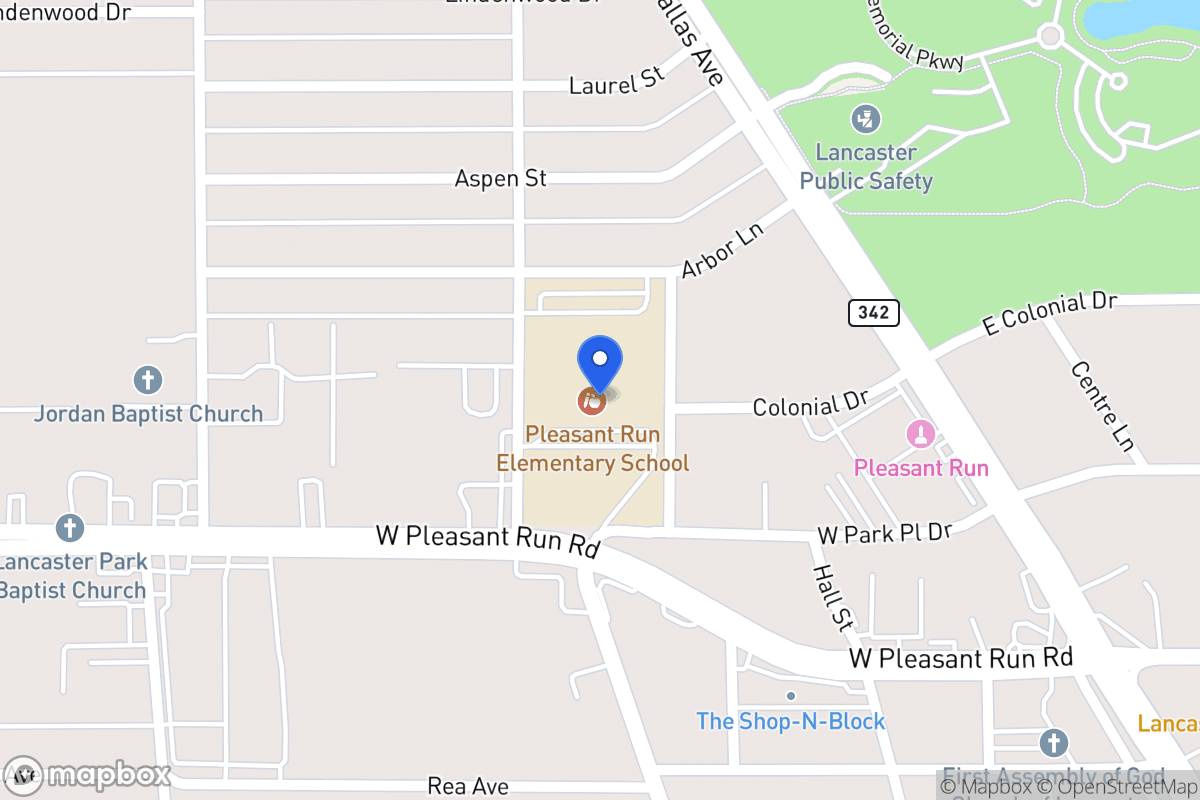 Map of 427 W Pleasant Run Rd