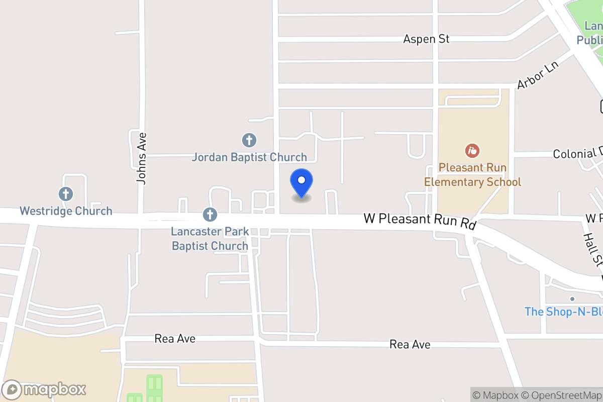 Map of 631 W Pleasant Run Rd