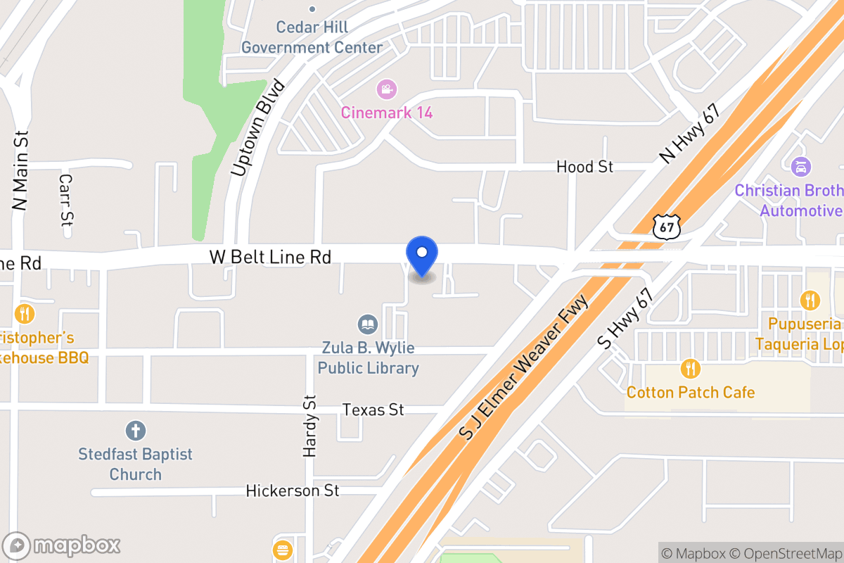 Map of 220 W Belt Line Rd