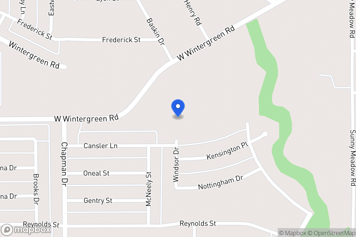 Map of 1500 W Wintergreen Rd