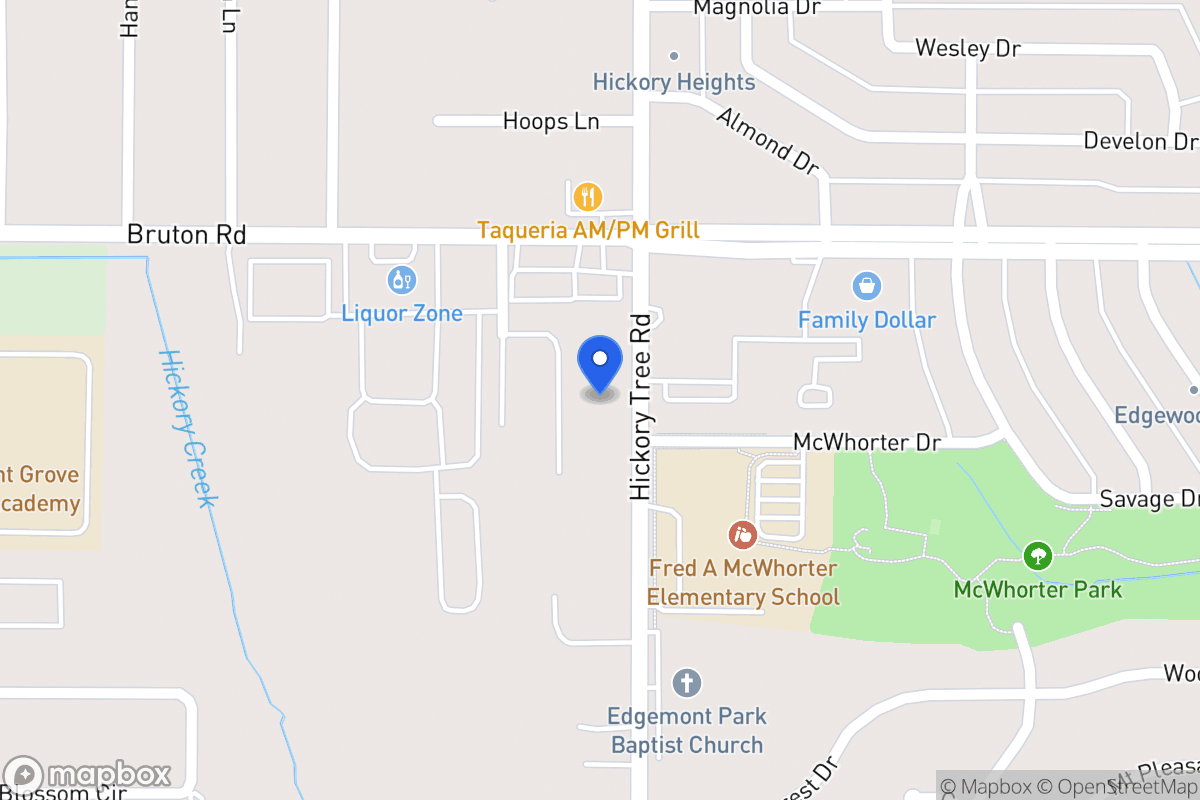 Map of 1603 Hickory Tree Rd