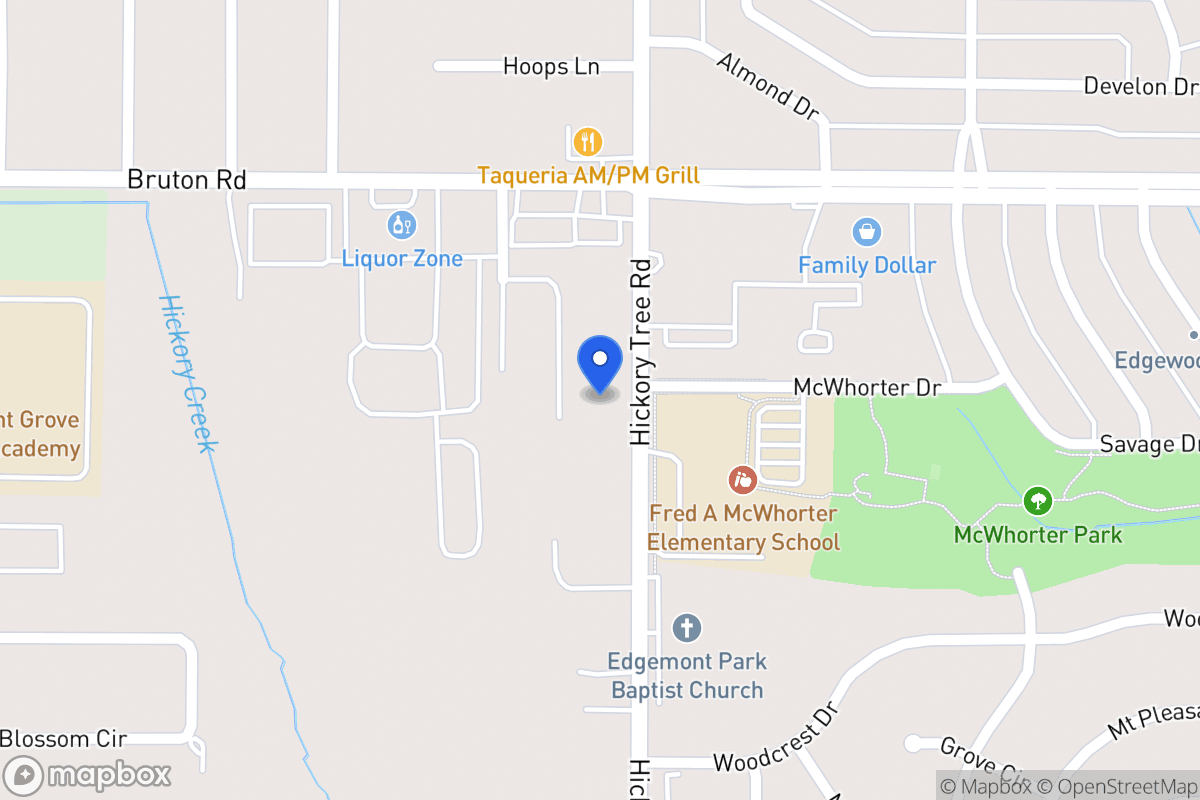Map of 1627 Hickory Tree Rd