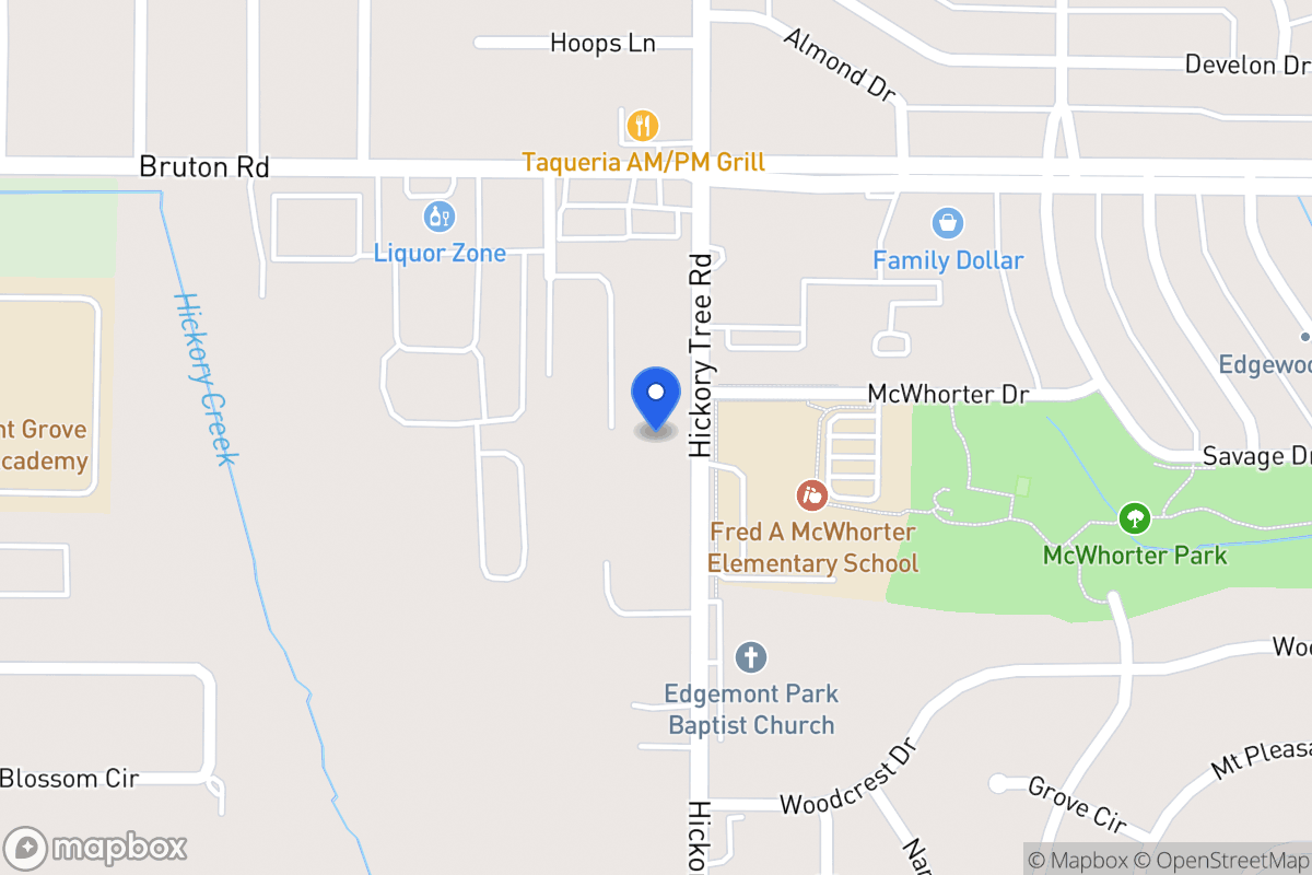 Map of 1629 Hickory Tree Rd