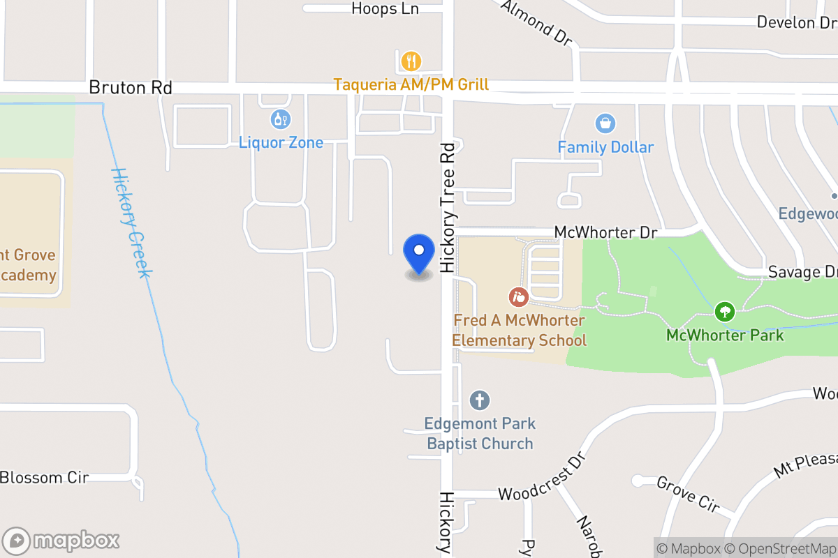 Map of 1631 Hickory Tree Rd