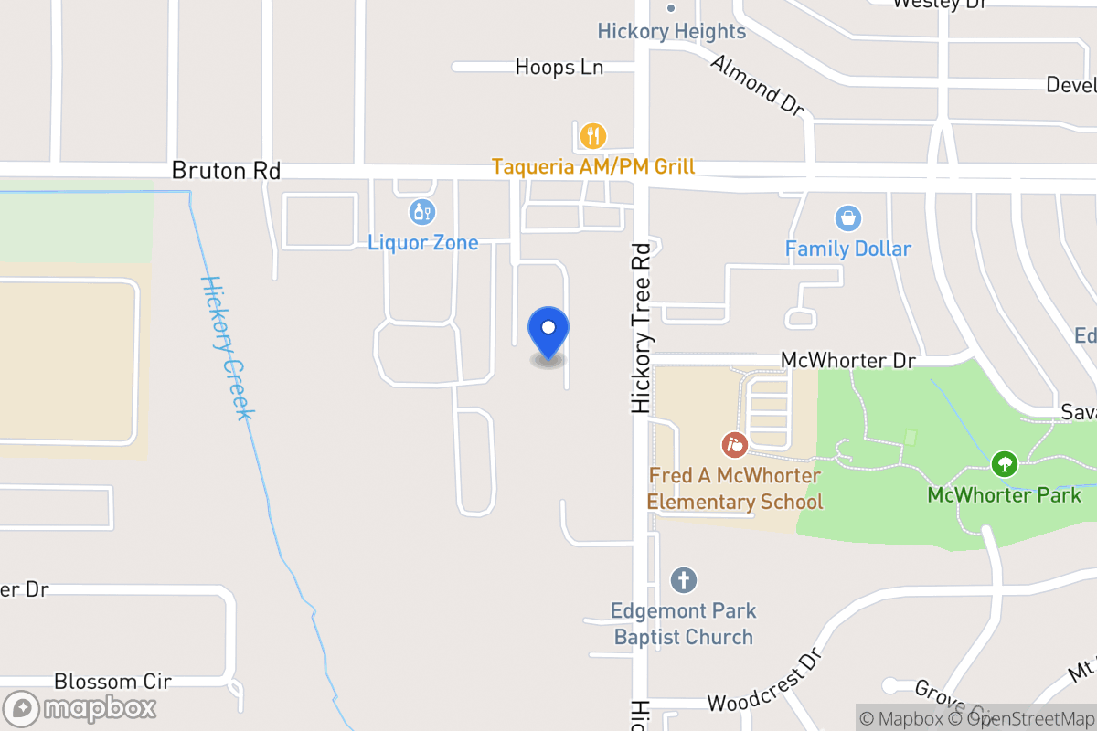 Map of 1730 W Bruton Rd