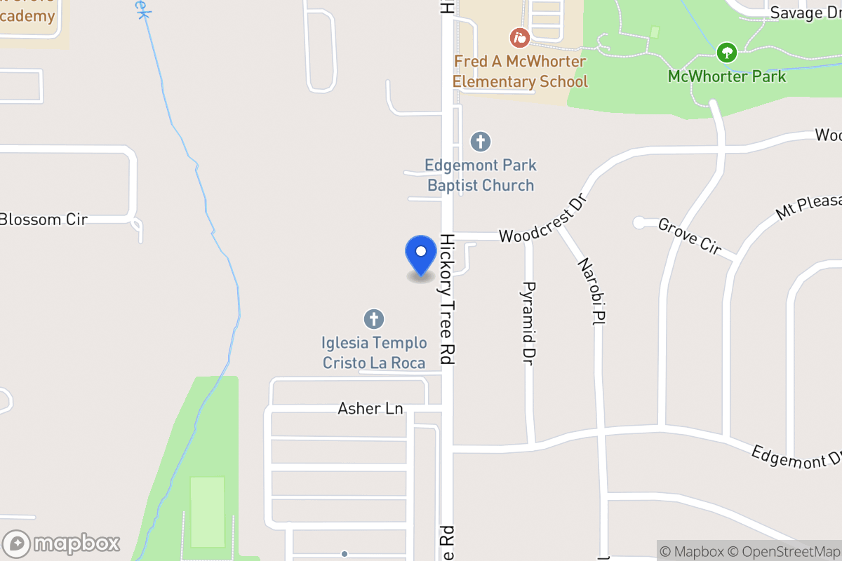 Map of 1925 Hickory Tree Rd