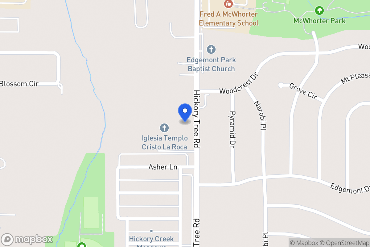 Map of 1939 Hickory Tree Rd