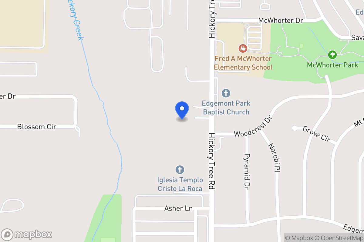 Map of 1831 Hickory Tree Rd