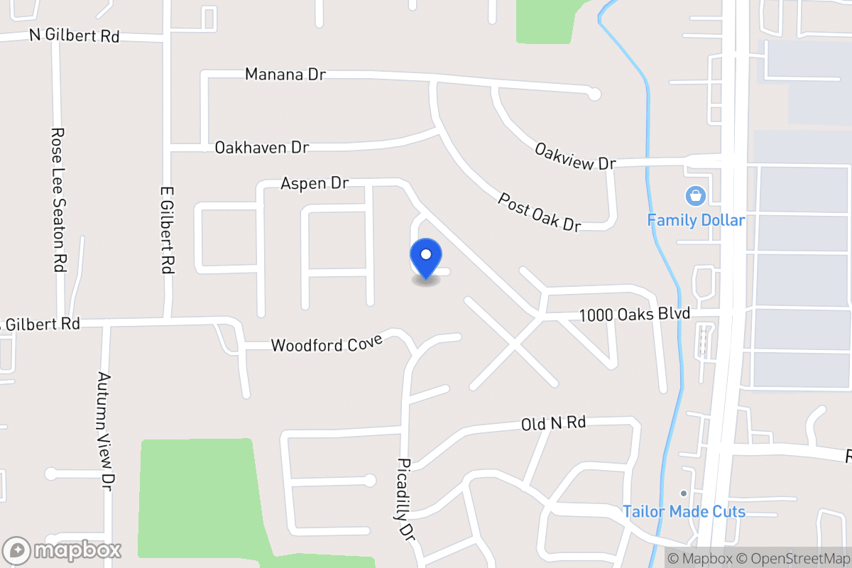 Map of 720 Oak Vista Dr