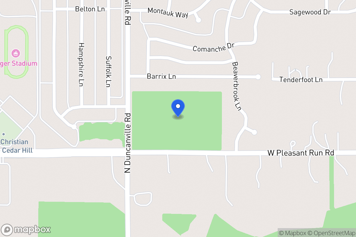 Map of 1901 W Pleasant Run Rd