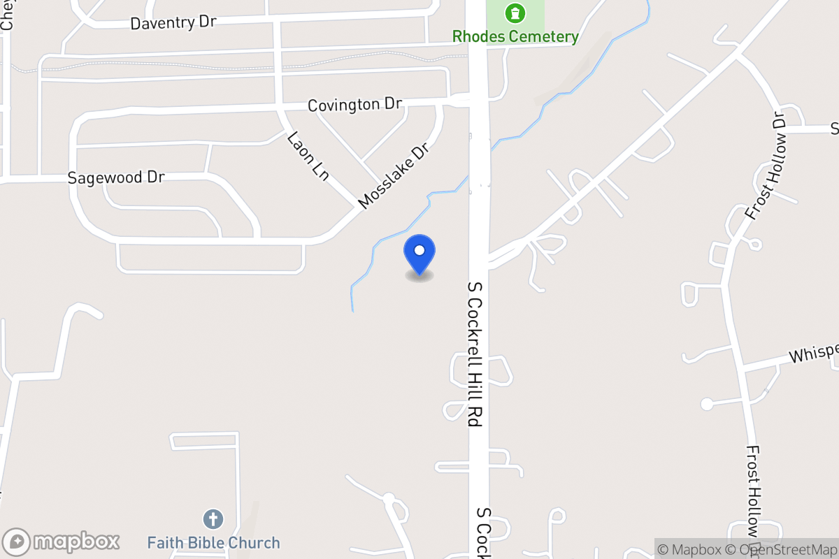 Map of 1107 N Cockrell Hill Rd