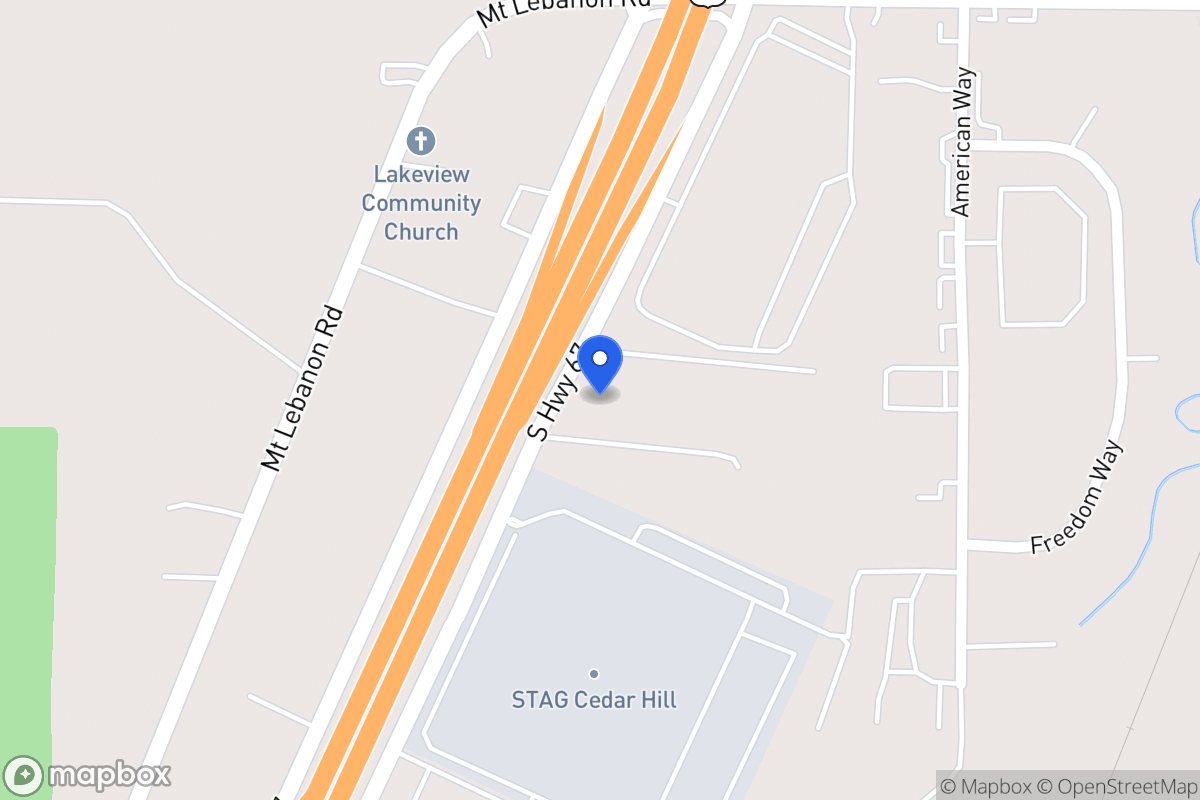 Map of 1481 S J Elmer Weaver Fwy