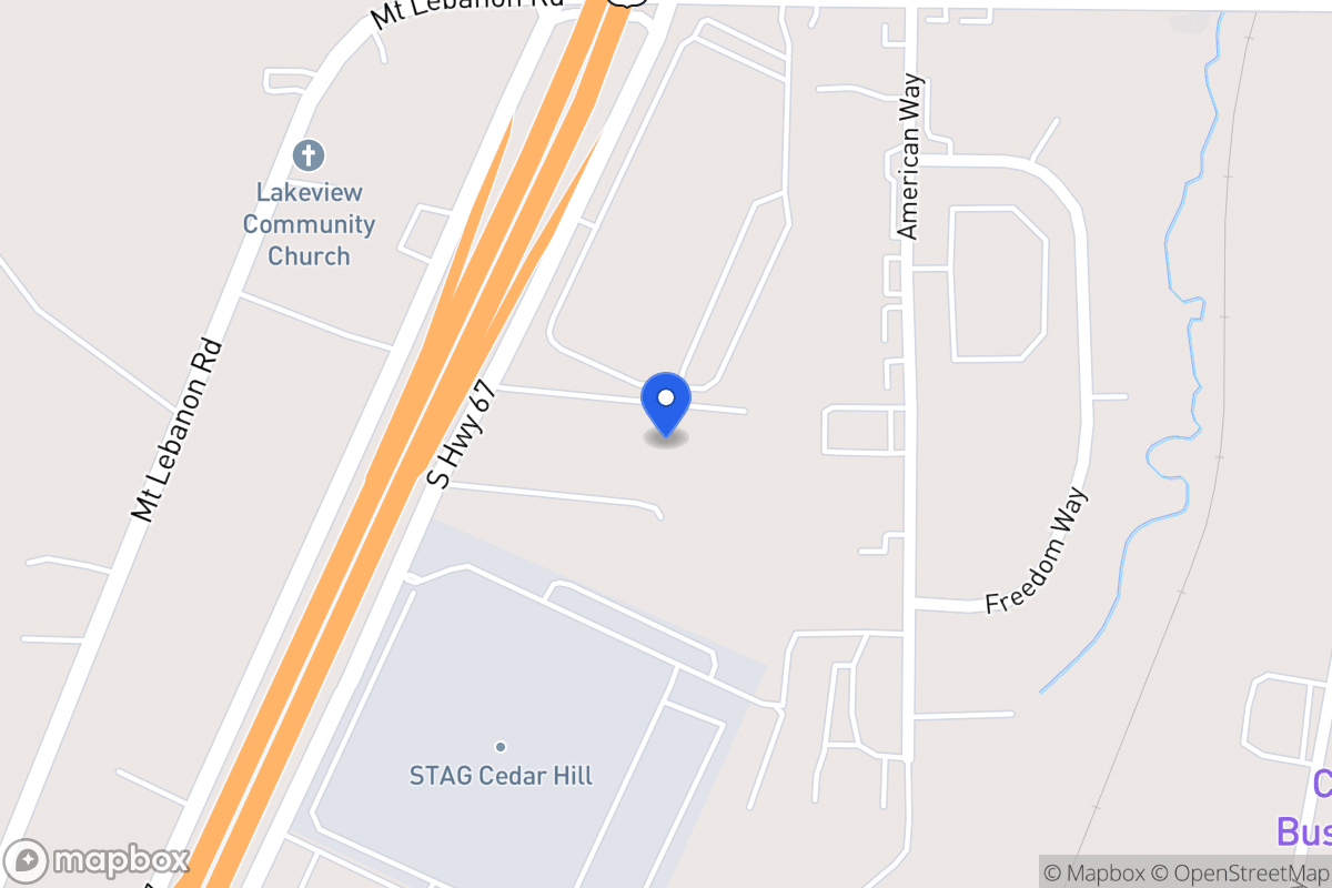 Map of 1522 S Hwy 67